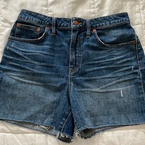 Madewell Curvy High Rise Denim Short